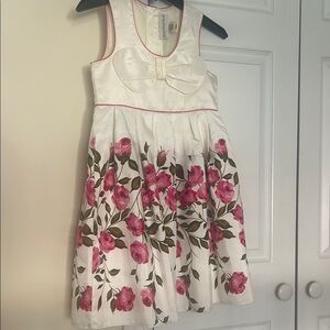 Sweet Heart Rose White and Pink Formal Sundress